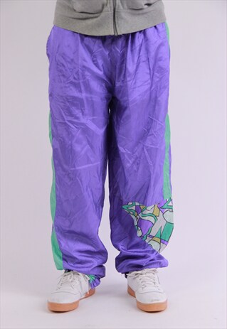 VINTAGE 80S PATTERNED SHELL PANTS