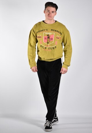 VINTAGE 1980S AUSTRALIA GOLF CLUB SWEATSHIRT