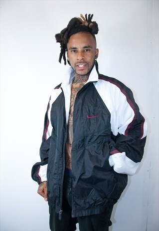 NIKE BLACK VINTAGE TRACKSUIT TOP