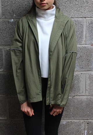 KHAKI REEBOK WINDBREAKER