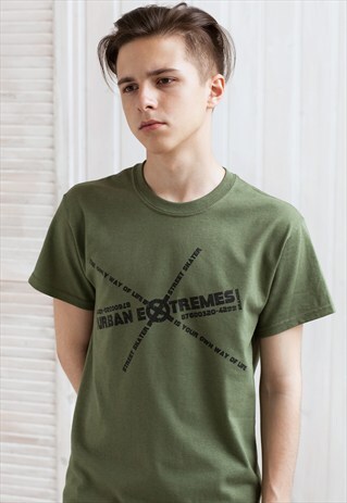 SKATER URBAN EXTREMES T SHIRT SKATEBOARDING SKATE RAD RETRO