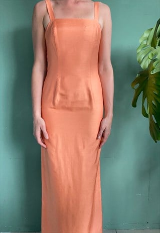 orange gala dress