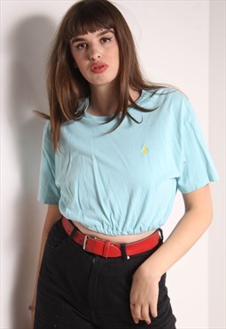 Vintage Polo Ralph Lauren Reworked Cropped Top Blue