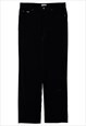 Vitnage Versace Classic Black Velvet Look Trousers Mens