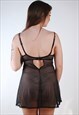 VICTORIA'S SECRET BABYDOLL DRESS (36C) VINTAGE MESH TEDDY