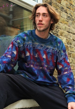 VINTAGE / 80'S / PATTERNED JUMPER