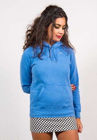 NIKE VINTAGE 90'S BLUE SWEATSHIRT HOODIE