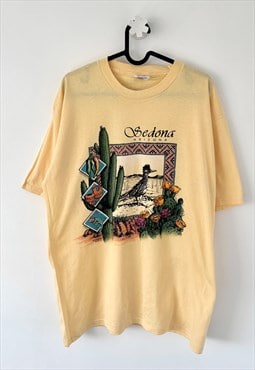 Vintage Sedona Arizona yellow tourist T-shirt large 90s