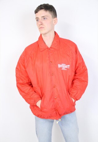 VINTAGE 90'S RED SHELL SPORTS JACKET