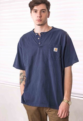 VINTAGE CARHARTT T-SHIRT LOGO 90S L 10.6