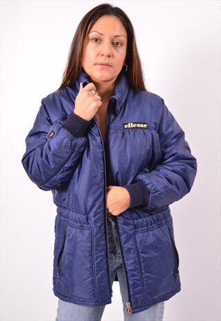 VINTAGE ELLESSE PADDED JACKET BLUE
