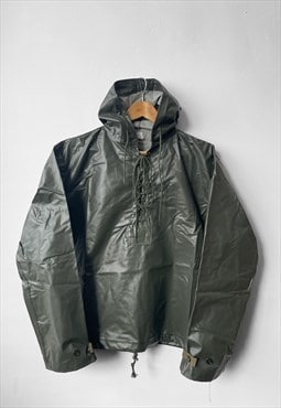 Vintage 1970s Italian Foul Weather Raincoat Smock Jacket