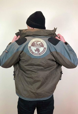 VINTAGE 90S NAPAPIJRI WARM WATERPROOF COAT BROWN XS