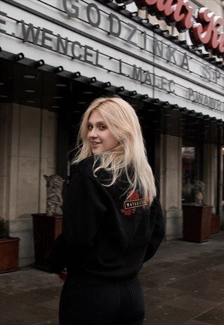 WSS ROSE BLACK SWEATSHIRT
