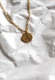 PEACE SIGN BEST FRIEND NECKLACE GOLD PLATED