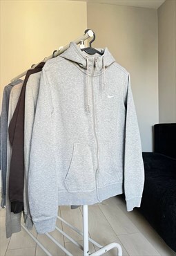 Vintage Nike Faded mini swiosh zip hoodie y2k
