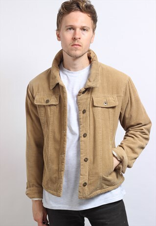 VINTAGE FLEECE LINED CORDUROY JACKET