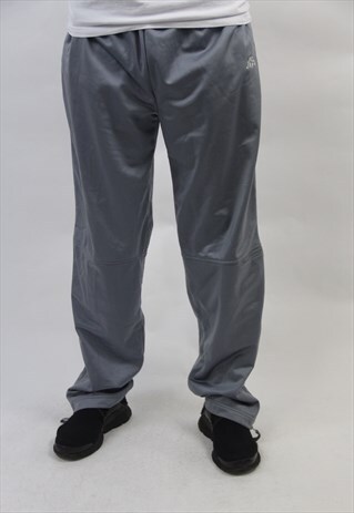 VINTAGE KAPPA GREY 90'S TRACKSUIT BOTTOMS