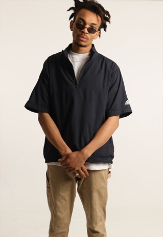 VINTAGE ADIDAS SHORT SLEEVED WINDBREAKER JACKET