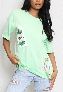 Tag T-Shirt In Green