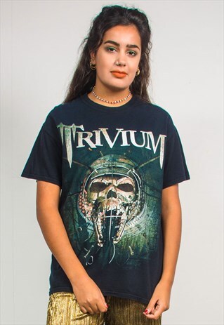 VINTAGE 90'S BLACK TRIVIUM BAND T-SHIRT
