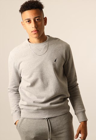 VINTAGE NAUTICA EMBROIDERED LOGO SWEATSHIRT