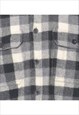 BEYOND RETRO VINTAGE WOOLRICH BLACK & WHITE CLASSIC CHECKED 