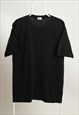 Vintage Playboy  Crewneck Logo T-shirt Black