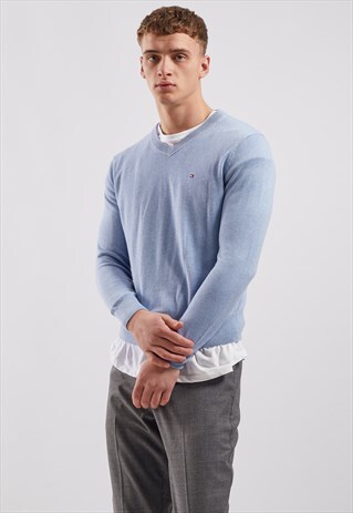VINTAGE TOMMY HILFIGER V-NECK JUMPER