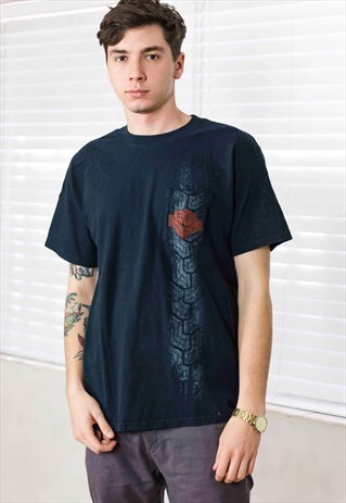 VINTAGE HARLEY DAVIDSON T-SHIRT LOGO 90S L 8.8