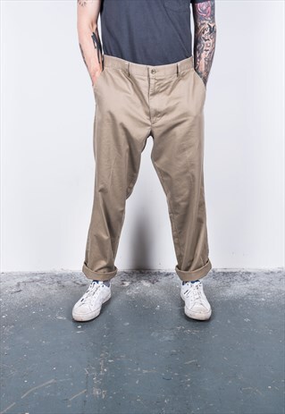 DOCKERS VINTAGE 1980S BEIGE TROUSERS