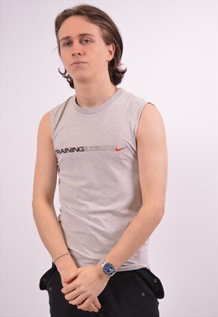 VINTAGE NIKE VEST TOP GREY
