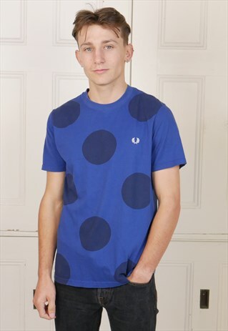 FRED PERRY MENS T-SHIRT BLUE