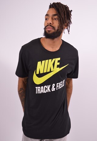 NIKE MENS VINTAGE T-SHIRT TOP XL BLACK 90S
