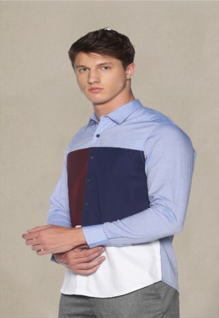 CAMDEN COLOUR BLOCK MENS SHIRT