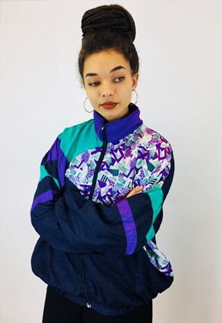 VINTAGE FESTIVAL 80S RAVE WINDBREAKER JACKET