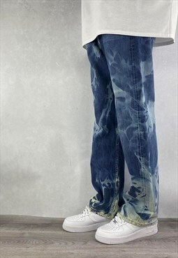 Bleached Blue Levi's Jeans Relaxed Fit (37 x 32)
