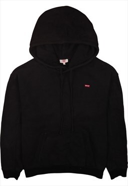 Vintage 90's Levi's Hoodie Drawstring Pockets Pullover Black
