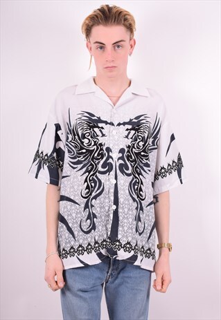 MENS VINTAGE SHIRT XL MULTI 90'S
