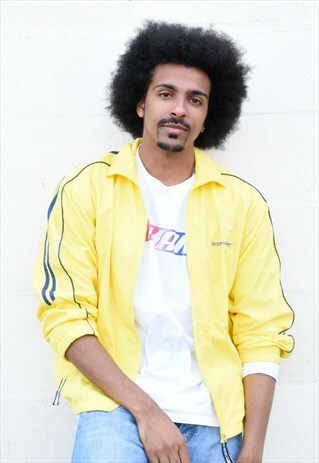 VIBRANT YELLOW REEBOK WINDBREAKER