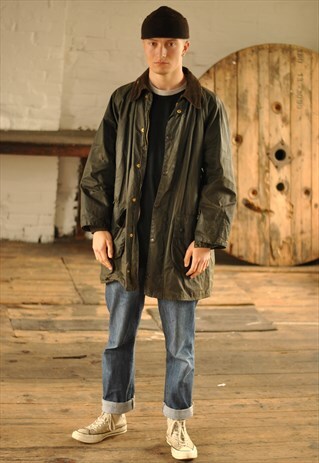 VINTAGE BARBOUR GAMEFAIR WAXED JACKET 40" JACKET