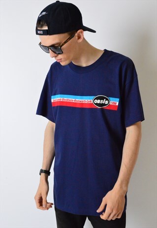VINTAGE 90S NAVY BLUE T-SHIRT