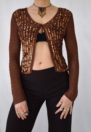 asos sequin cardigan