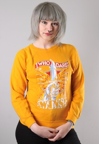 VINTAGE WHO DARES WINS SWEATSHIRT JUMPER SMALL