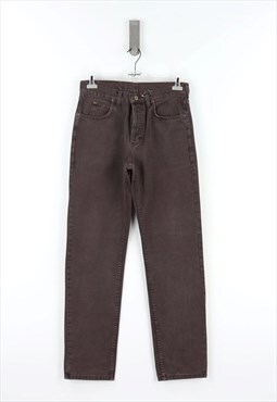 Lee Regular Fit High Waist Jeans in Brown Denim - W32 - L34