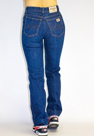 VINTAGE DARK BLUE HIGH WAIST JEANS