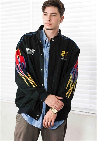 VINTAGE NASCAR RACING JACKET LOGO 90S XL 39.6