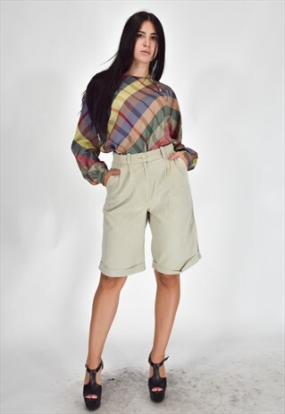 FENDI SHORTS BEIGE CASUAL VINTAGE