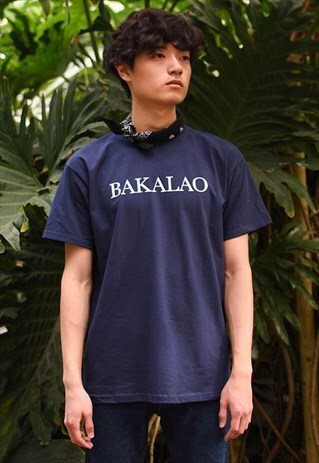 GRAPHIC T-SHIRT IN NAVY