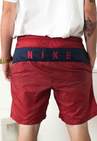 VINTAGE NIKE BIG LOGO SHORTS 90S M 4.5